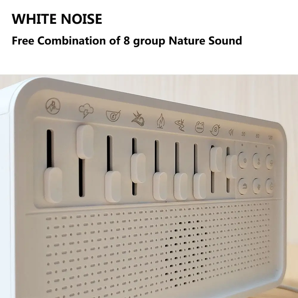 Bluetooth Speaker White Noise Aromatherapy Humidifier Night Light Combination Of 8 Group Nature Soundsleep Aid Gifts