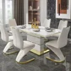 Marble Square Dining Table Set 4 Chairs and 6 Chairs,modern Luxury Gold with 6 Seater Restaurant Dining Room Furniture 2 Marble Square Dining Table Set 4 Chairs and 6 Chairs,modern Luxury Gold with 6 Seater Restaurant Dining Room Furniture 2