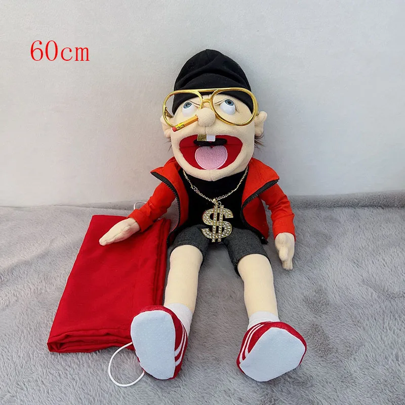 60cm Giant Feebee Jeffy Puppet Plush Hat Game Toy Boy Girl Cartoon Hand  Puppet Plushie Doll Talk Show Party Props Christmas Gift - AliExpress