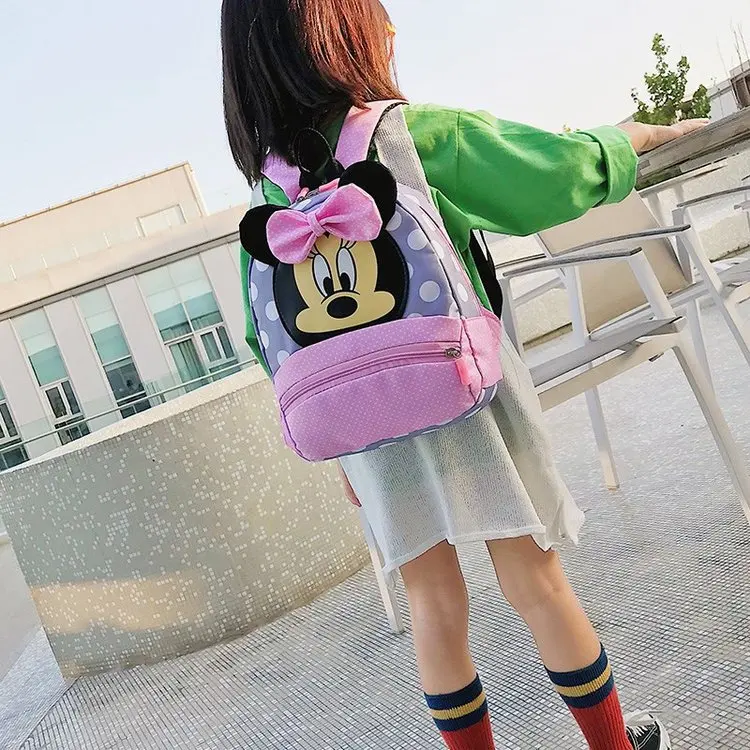 

Disney Children's Backpack Baby Kindergarten Cute Animal Cartoon Minnie Kids Mickey mouse bag for school