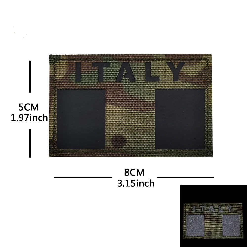 Italian Flag Patches - Sicily & Sardinia Emblems Embroidered Badges