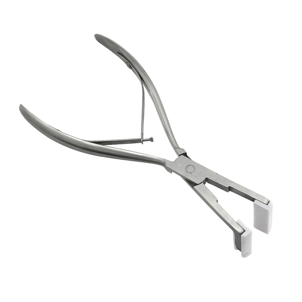 Hair Extension Pliers 1 PC 7 inch Silver Stainless Steel Pliers for tape hair extension Tape Sealing Pliers Keratin Hair Extensions Tools