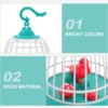 Bird Cage Toy Voice Control Audio-activated Birds Talking Parrot Kid Toys Simulation Whistling Plastic Child Parakeet 2