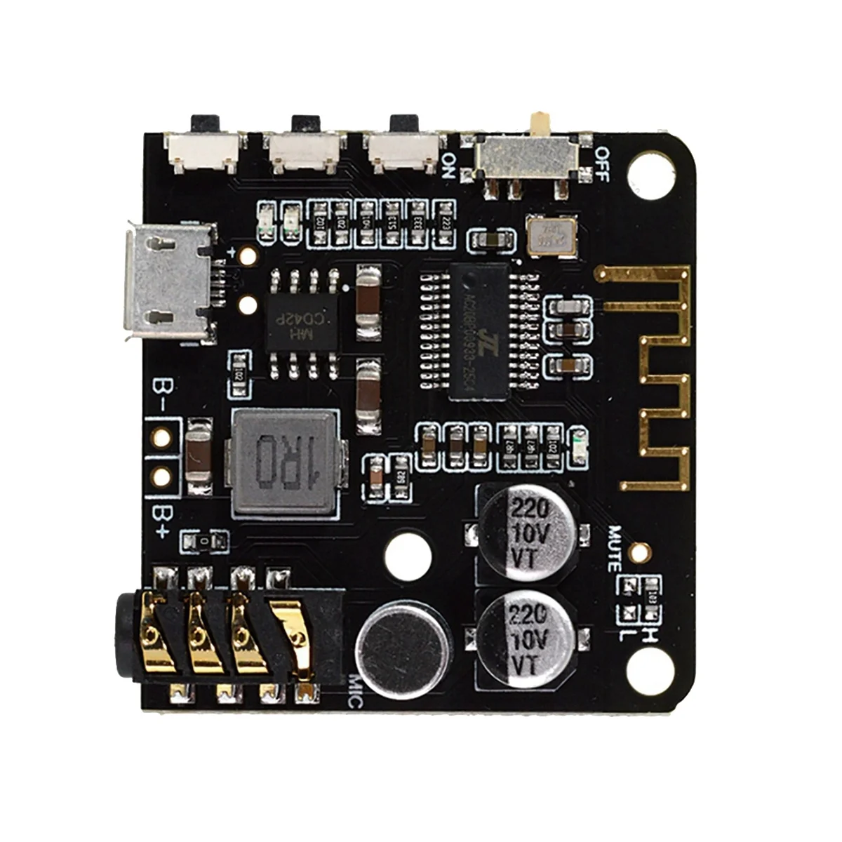 

BT5.0 PRO Audio Module MP3 Audio Decoder Board with Mic Lossless Car Speaker Audio Amplifier Board DIY Audio Receiver