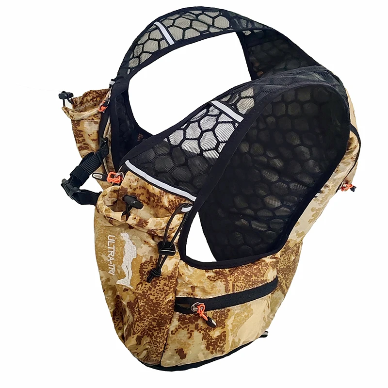 ULTRA-TRI Lightweight Running Backpack Camouflage Hydration Packs Hiking Cycling Jogging 4