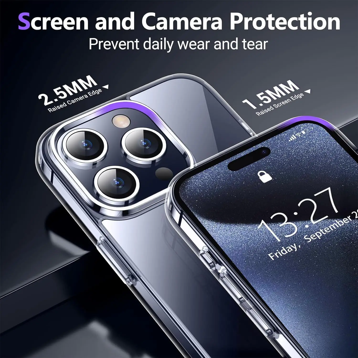 아이폰 16 15 14 13 12 11 Pro Max용 투명 소프트 TPU 실리콘 케이스, 아이폰 XS Max XR 8 7Plus용 클리어 백 커버