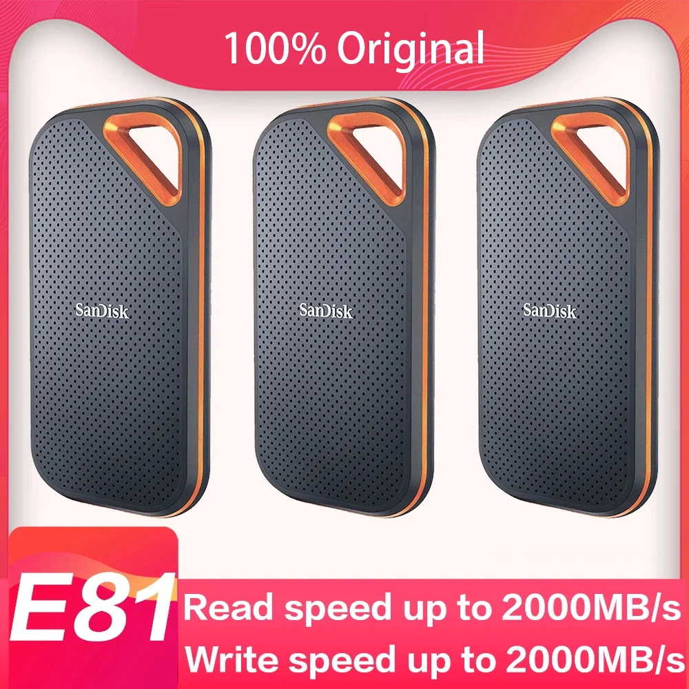 SanDisk Extreme PRO ポータブル 4TB USB 3.2 Gen 2 Type-C 外付けSSD