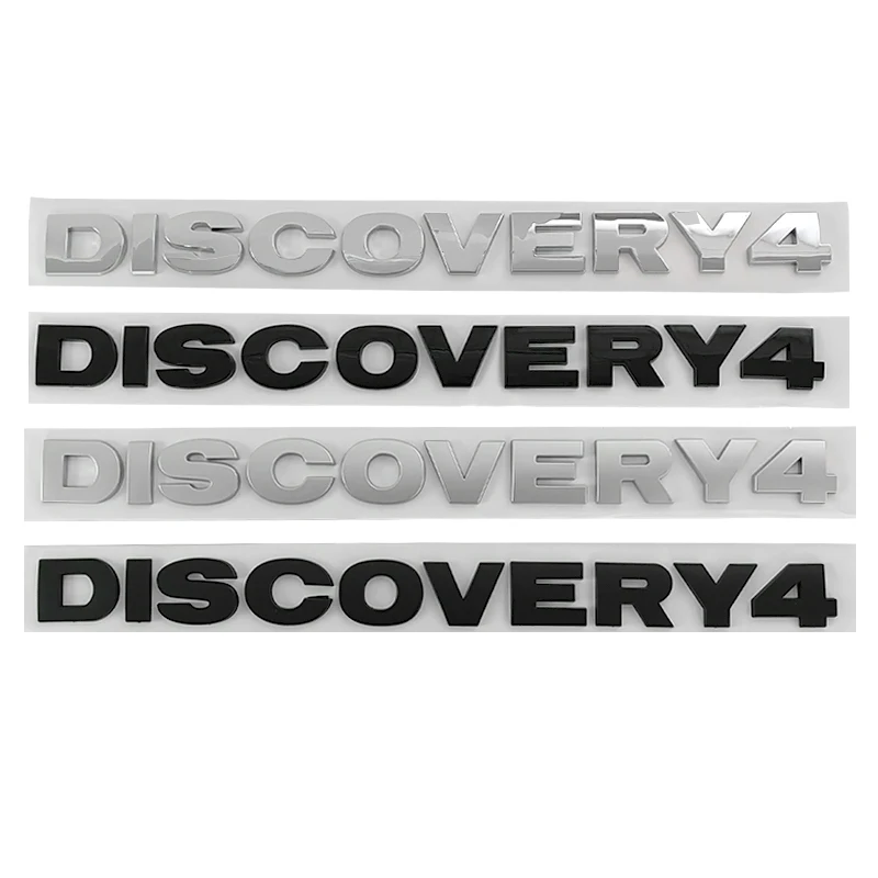 

3d ABS Discovery Logo Letters Car Front Hood Bonnet Grill Trunk Badge For Land Rover Discovery 4 Emblem Sticker Accessories