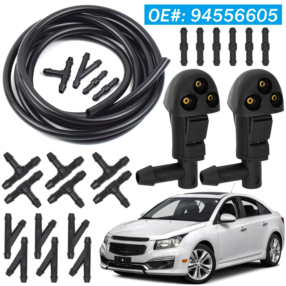 

Форсунка омывателя лобового стекла для Chevrolet Cruze MK1 2008 - 2016 94556605