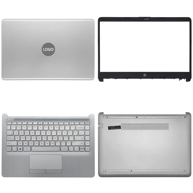 Nuovo Per Hp 14S-Cr 14S-Cf 14-Cf 14-Dk 240 245 G8 Laptop Lcd Cover Posteriore Cornice Anteriore Poggiapolsi Superiore Base Inferiore Tastiera