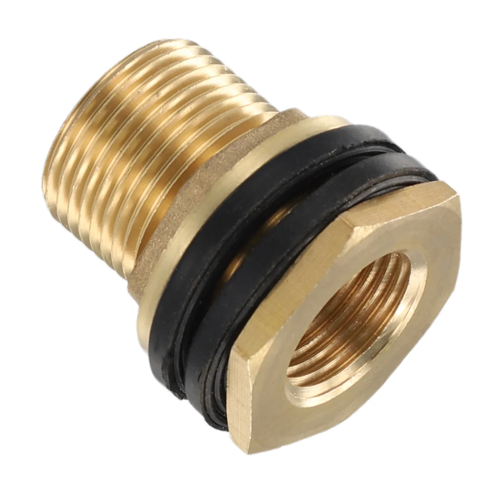 

1/2" 3/4" 1pcs Solid Brass Bulkhead Fitting (1/2\" Female NPT 3/4\" Male GHT Hose) Female Thread Pipe Hose Adapter