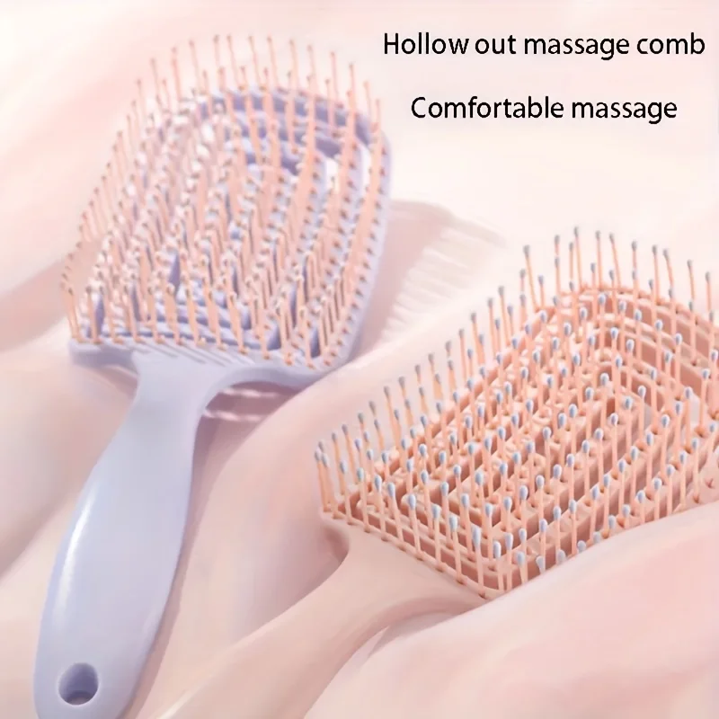 WANMEI Volumizing Detangling Hair Massage comb with Hollowed-Out Design...