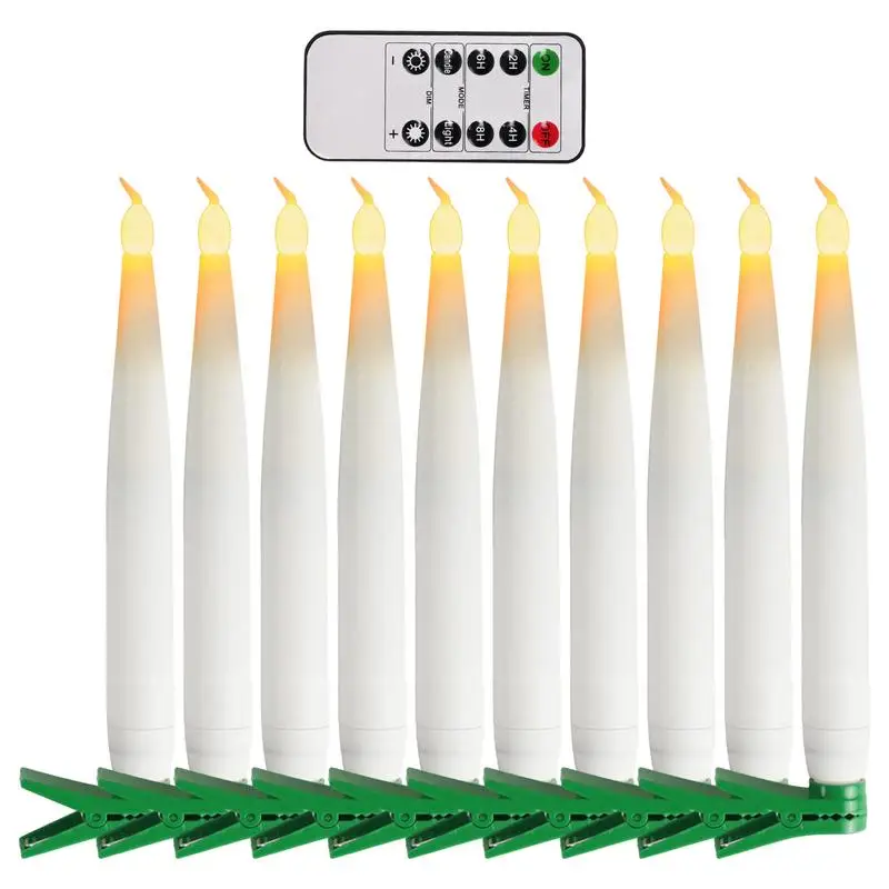 

Flameless LED Candle Lights Flickering LED Pillar Lights With Remote Battery Operated Warm Color Flickering Light For Wall