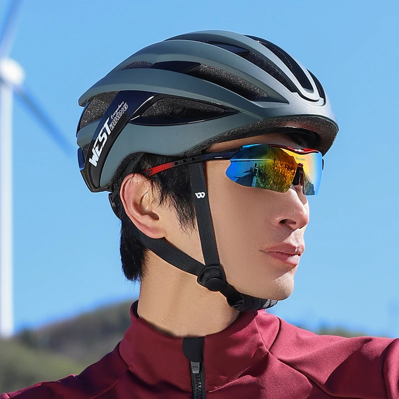 WEST BIKING UV400 Protection Sunglasses Men Women MTB Road Bicycle Glasses Eyewear Riding Running Driving Colorful Goggles