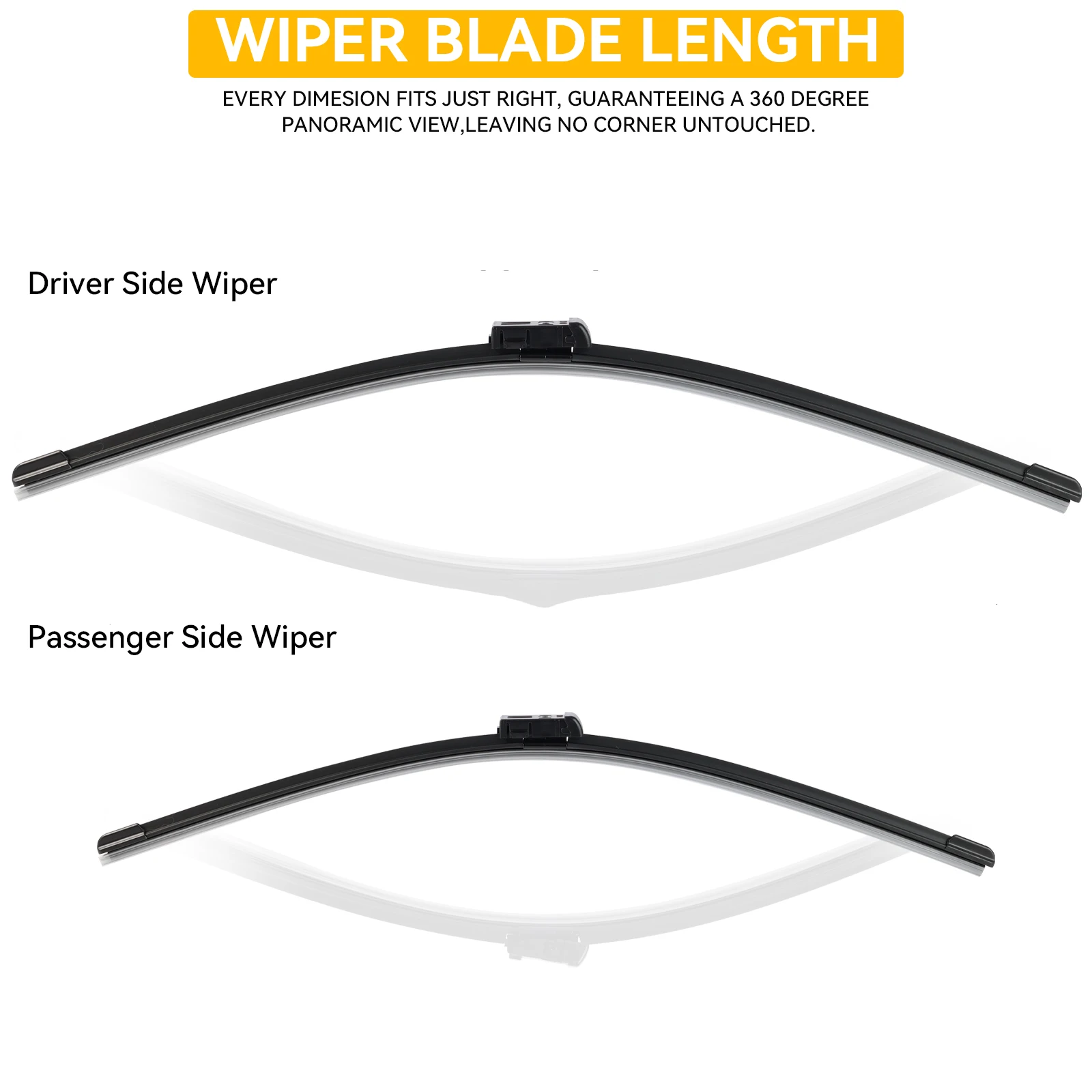 Wiper Blades Set Front & Rear For MG ZS EV ZX ZST VS 24"+14"+10"