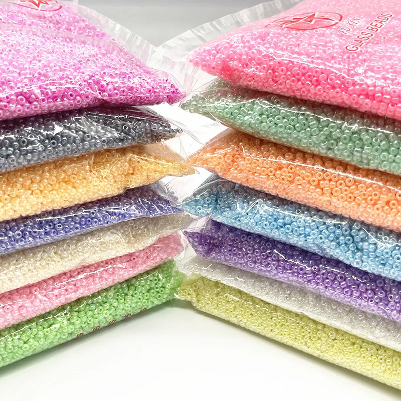 1000pcs(15g) 2mm Effect of The Cream Charm Czech Glass Seed Beads DIY Bracelet Necklace Beads for Jewelry Making Accessories glass seed beads beads for jewelry making