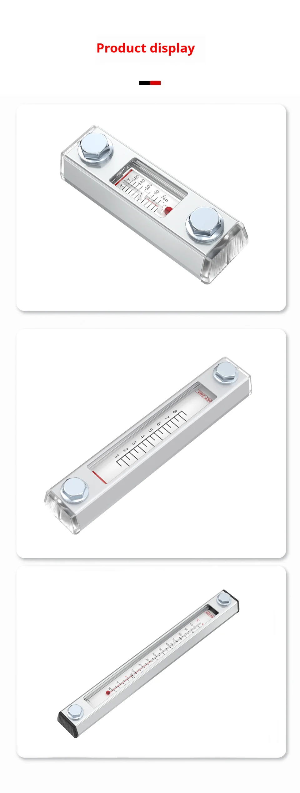 Flüssigkeitsstandsanzeiger Ölstandsanzeiger Wasserstandsanzeiger YWZ-80/100/125/127/200/300/400/450/500 Optional mit oder ohne Thermometer – Detail 1