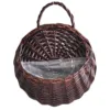 Flower Planter Wall Hanging Wicker Rattam Basket Garden Vine Pot Plants Holder Handmade Woven Hanging Basket Pot De Fleur DéCo 5