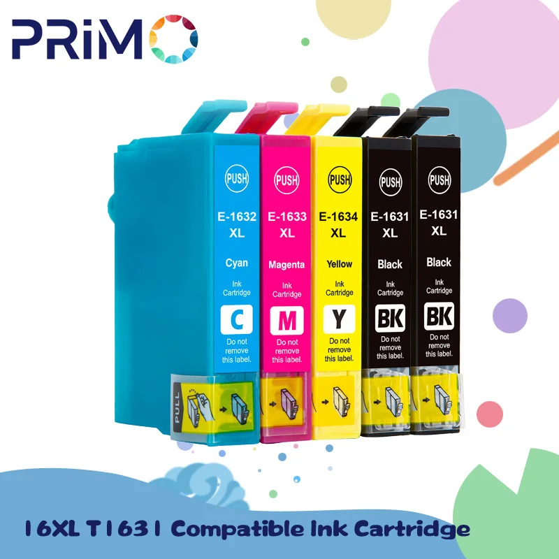 16XL T1631 T1632 T1633 T1634 Compatible Ink Cartridge For Epson WF-2010 2510 2520 2530 2540 2630 2650 2660 2750 2760 Printer