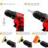 12pcs 3 Inch Polishing Drill Pad Kit Car Sponge Foam Buffing Polishing Machine Pad Set for Car Polishing Waxing Sealing Glaze 4
