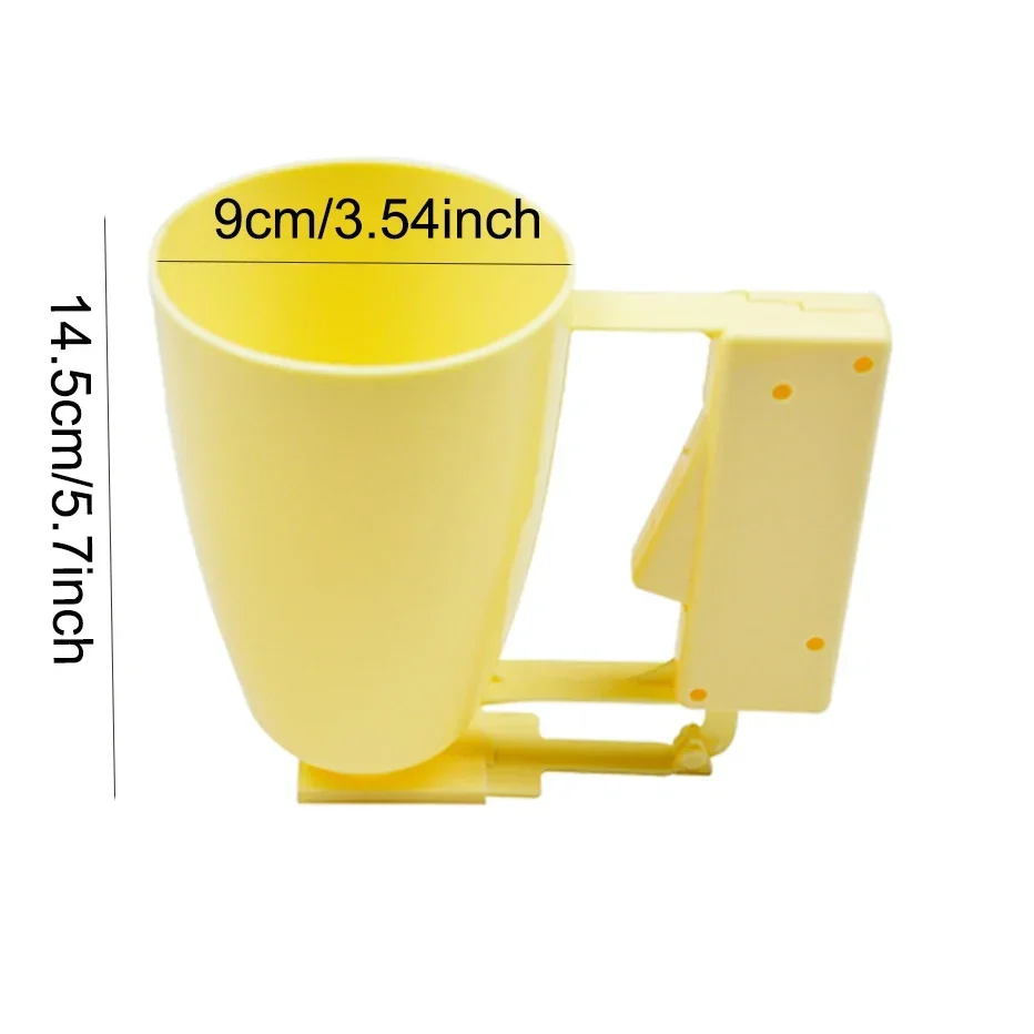 Basedidea Meatball Maker Cup Handle Baking Pastry Batter Dispenser Loqumat Al Kadey Device for Meatball Making