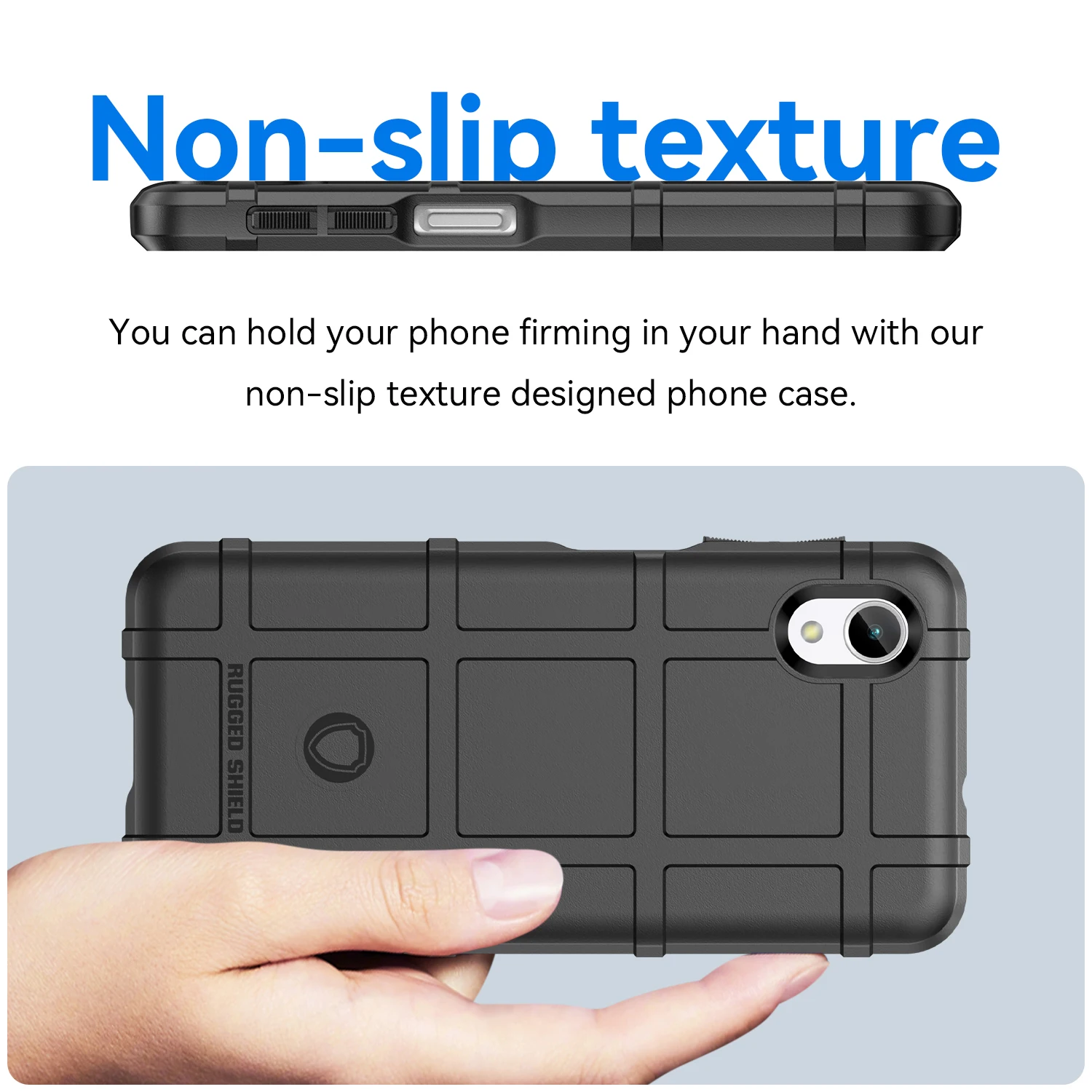 Soft Shield Armor Heavy Matte Back Cover Case, Anti-Knock Protection