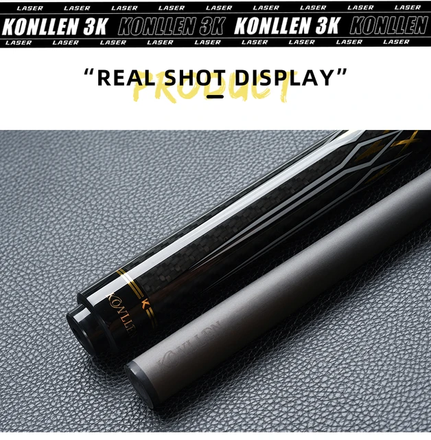 KONLLEN KL-3K Carbon FIber Pool Cue Stick 147cm 3/8*8 Radial