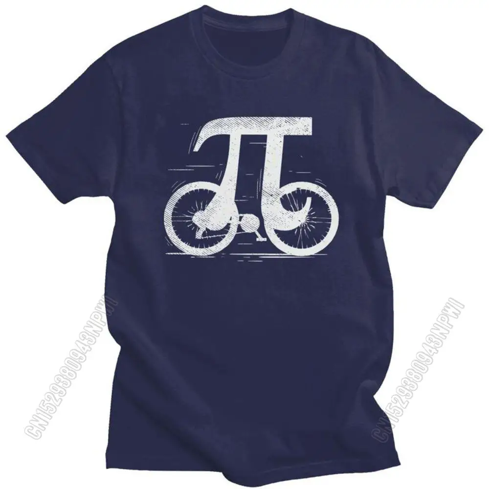 Divertente Matematica Pi T-Shirt Da Bicicletta Uomo T-Shirt In Cotone Pre-Ridotto T-Shirt Da Ciclismo T-Shirt A Maniche Corte Abbigliamento