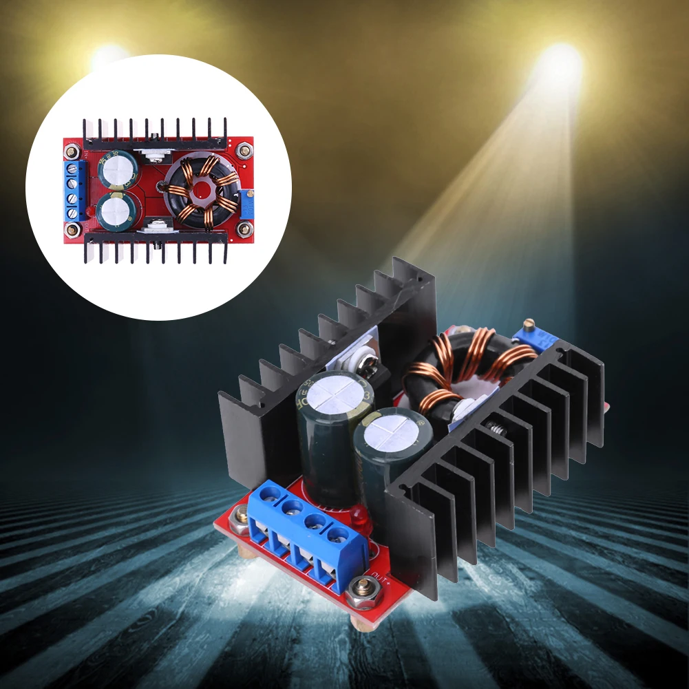 150W DC-DC 부스트 컨버터 10-32V에서 12-35V로 승압하는 전원 공급 모듈, 조절 가능한 10A 노트북 전압 충전 보드