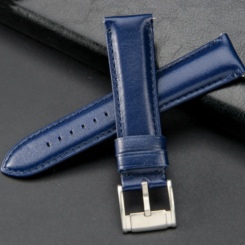 Premium Leather Watch Strap - Quick Release, Waterproof Bracelet