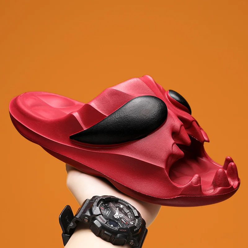 

Шлепанцы для мужчин и женщин, сланцы в форме монстров, Уличная обувь на платформе, пляжные сандалии для сада, летние Тапочки