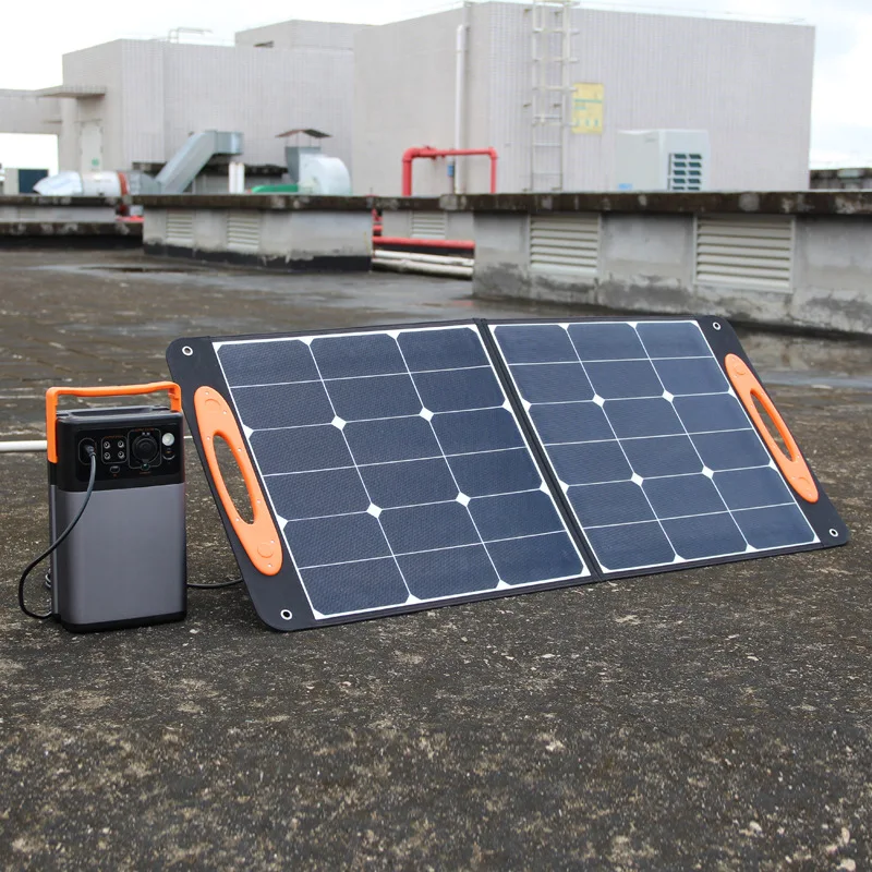 

100w Solar Panel 18V Solar Folding Bag Portable Solar Panel Solar Panel Energy Storage Power Supply Charging For Outdoor Camping