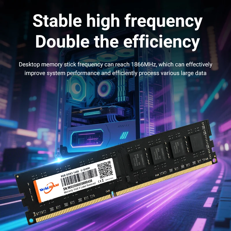 Desktop Ram Memory Walram DDR4 2666MHz Memoria Ram DDR3 8GB 1600MHz Ram DDR4 16GB 32GB 4GB 2400Mhz 1333MHz Udimm Internal Memory For PC Desktop