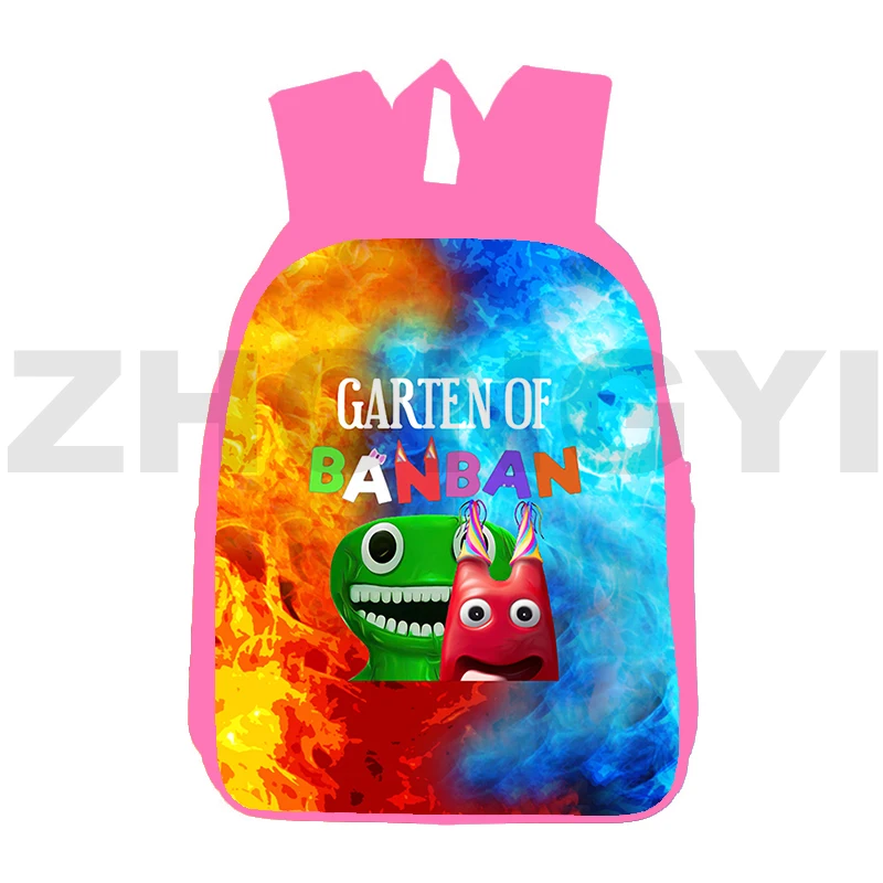 

Mochila Pink Garten of BanBan 2 Backpack Teenagers 3D Anime Garten of BanBan Bag Schoolbag Cartoon 12/16 Inch Bookbag Children