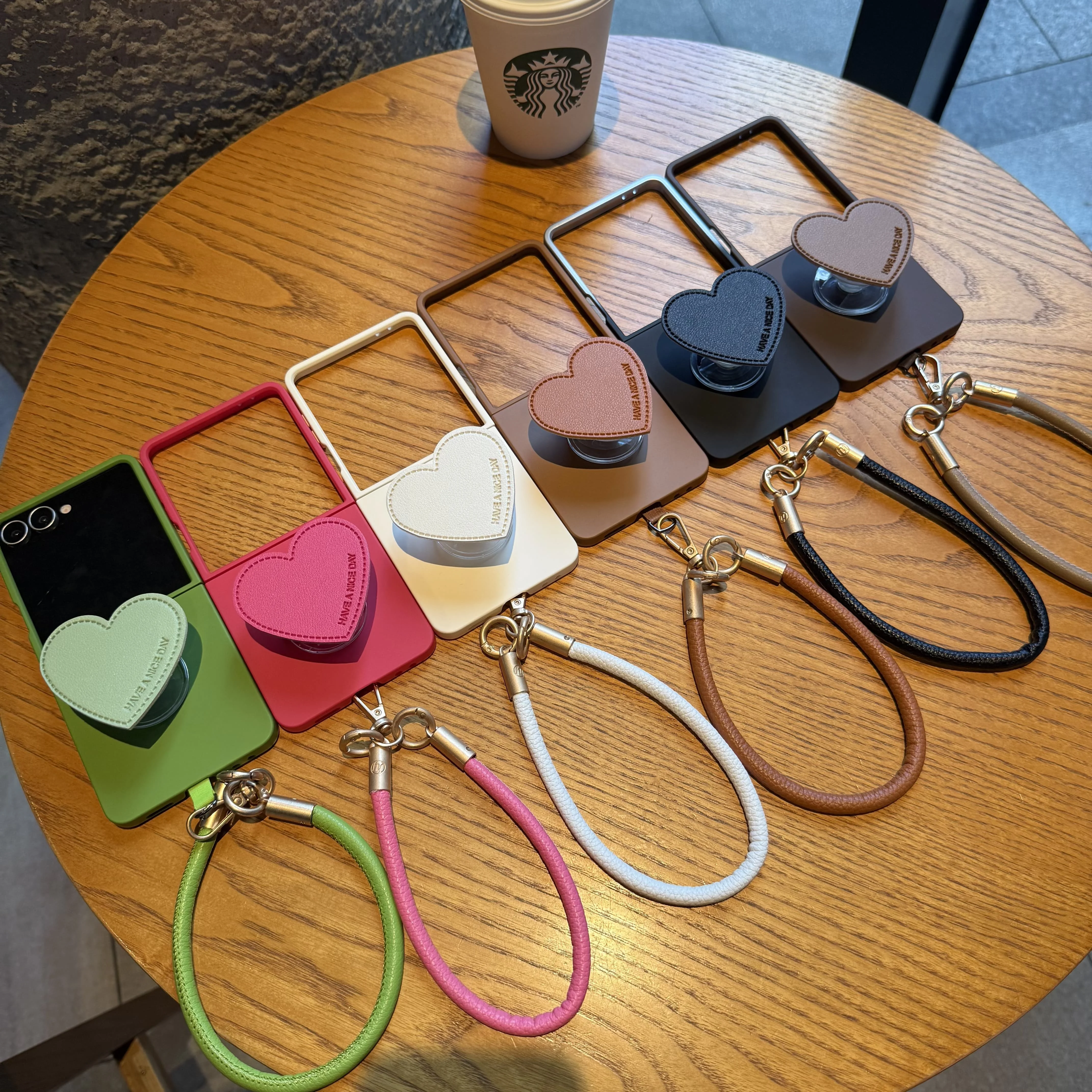 Love Heart Stand Holder Shockproof Cover with Rope Strap