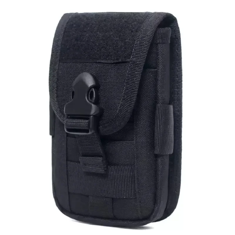 Multifunctional Sports Running Waist Belt Mobile Phone Bag Vertical Double Layer Molle Accessory Bag Power Bank Unisex