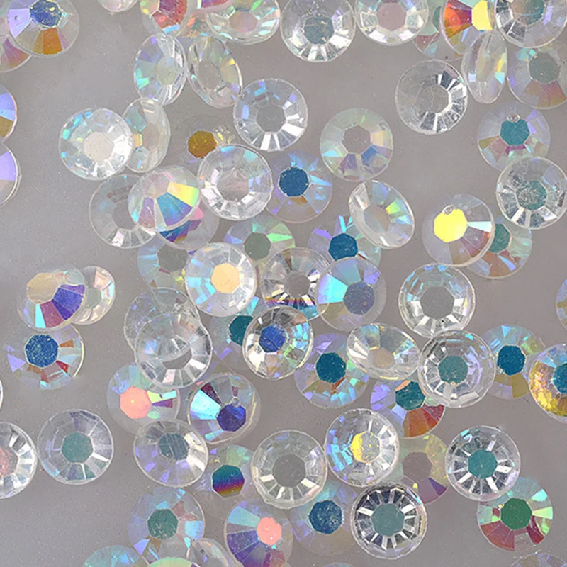 

1000 Pcs 4mm Nail Art Flatback Round Rhinestone Crystal Nail Resin Beads Decor for DIY Nail Art Phone Case Greeting Card Beauty