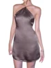 Women s Summer Short Skinny Clubwear Dress Solid Color Sleeveless Chain Hanging Neck Dress 1