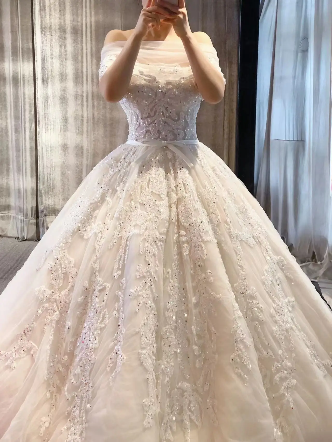 Elie Saab Real Picture Off the Shoulder Gorgeous Embroidery with Beads High  Quality Custom Made Bridal Wedding Dress 2023 New - AliExpress
