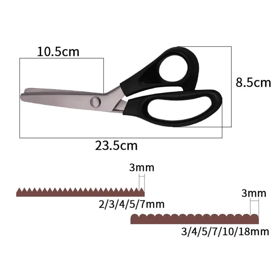 Forbici Da Sarto Seghettate - Cesoie Per Taglio Zig-zag, Perfette Per Cucito, Crafting E Tessuti - Foto 4
