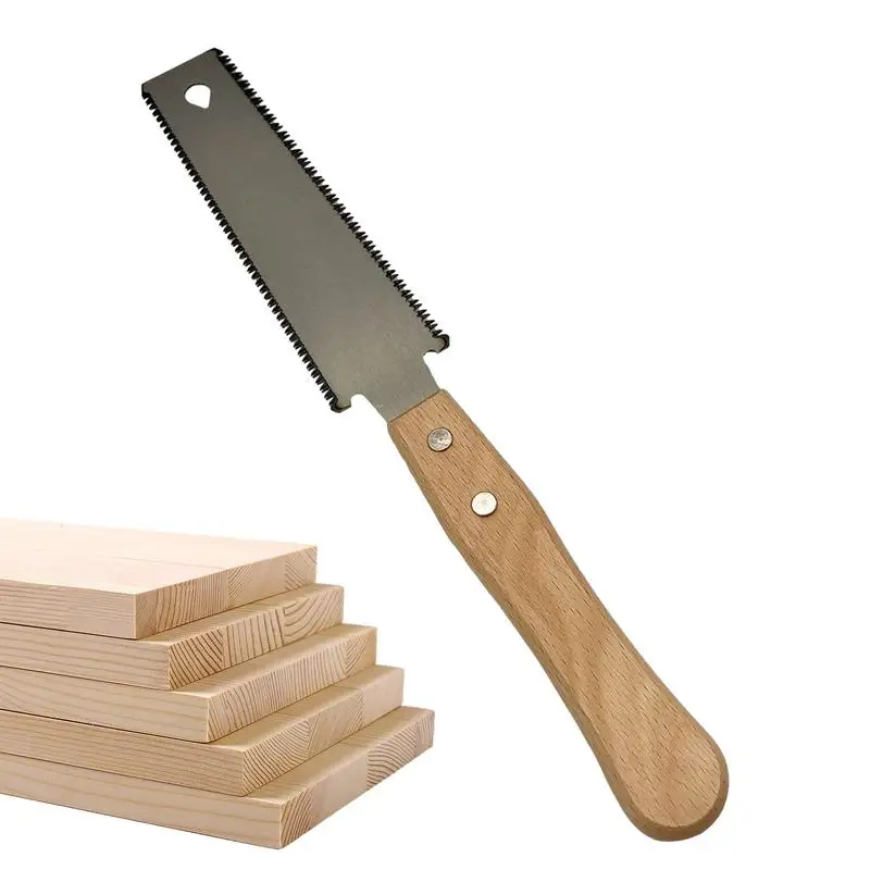 Hand Saw Non-slip Wooden Handle Pull Saw Flush Cut Flexible Handsaw Woodworking Cutting Tool