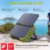 Portable Power Station with Built-in Solar Panel 614WH/192000mAh LiFePO4 Battery Pack 600W Solar Generator for Outdoor Camping 3