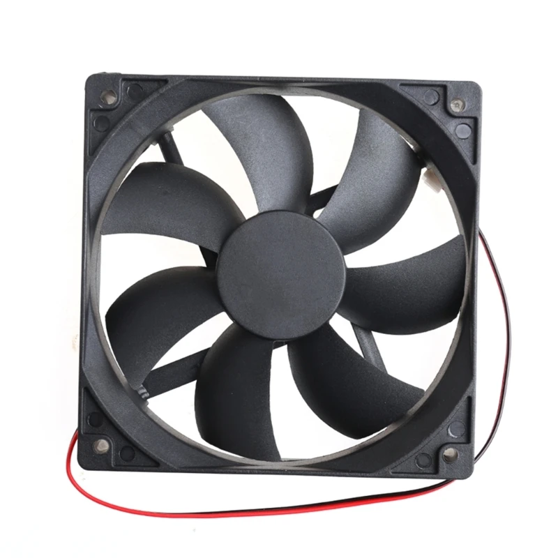 브러시리스 팬용 12cm 120mm 12V 0.25A 2 라인 2핀 커넥터 고속 서버 컴퓨터 섀시 전원 냉각 팬