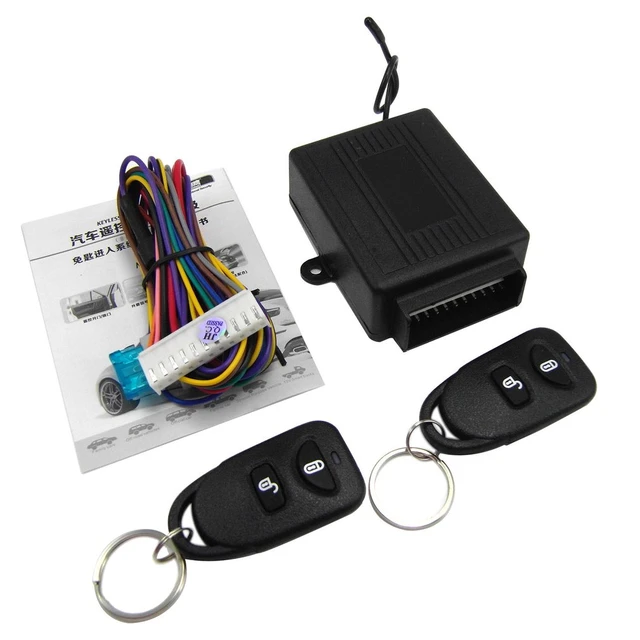 Système d'entrée sans clé universel pour voiture avec 2 télécommandes, kit  central automatique, serrure de porte, 12V, 1-10 ensembles - AliExpress