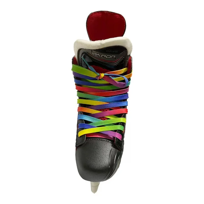 Jofa Skate Laces Hockey 84 96 108 120in Dual Layer Braid Extra Reinforced Tips Waxed Tip Design Ice Hockey Skate