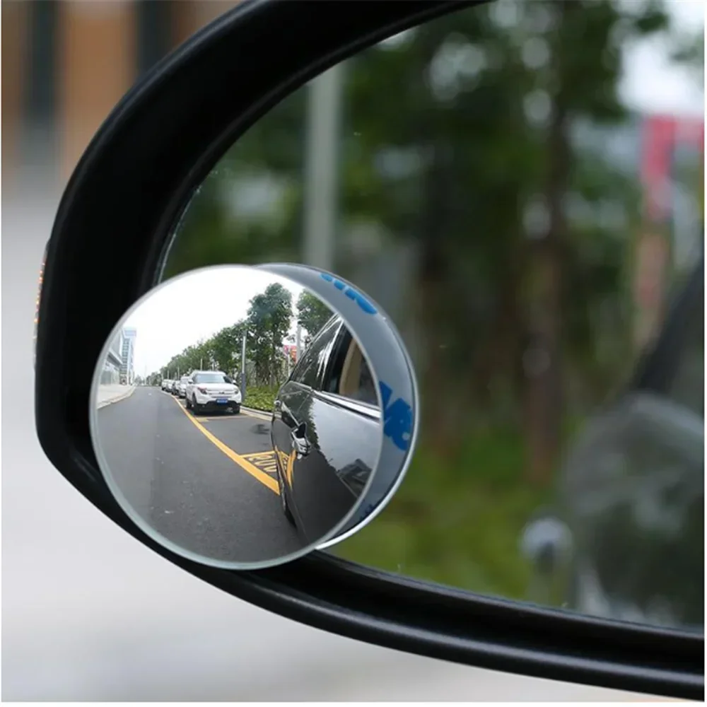 Rimless Mirrors 360 Degree HD Blind Spot Mirror Adjustable Car Rearview Convex Mirror for Car Reverse Wide Angle Parking
