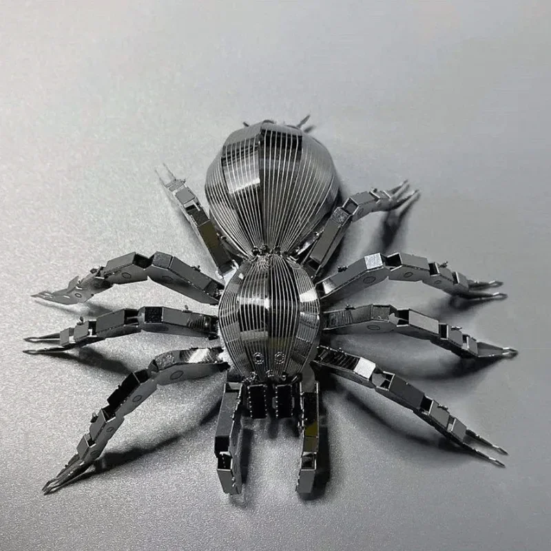 

All Metal Jigsaw Spider Stainless Steel DIY Assembly Model Handmade 3d Puzzles for Kids Metal Assembly Model Kit Gift Jigsaws