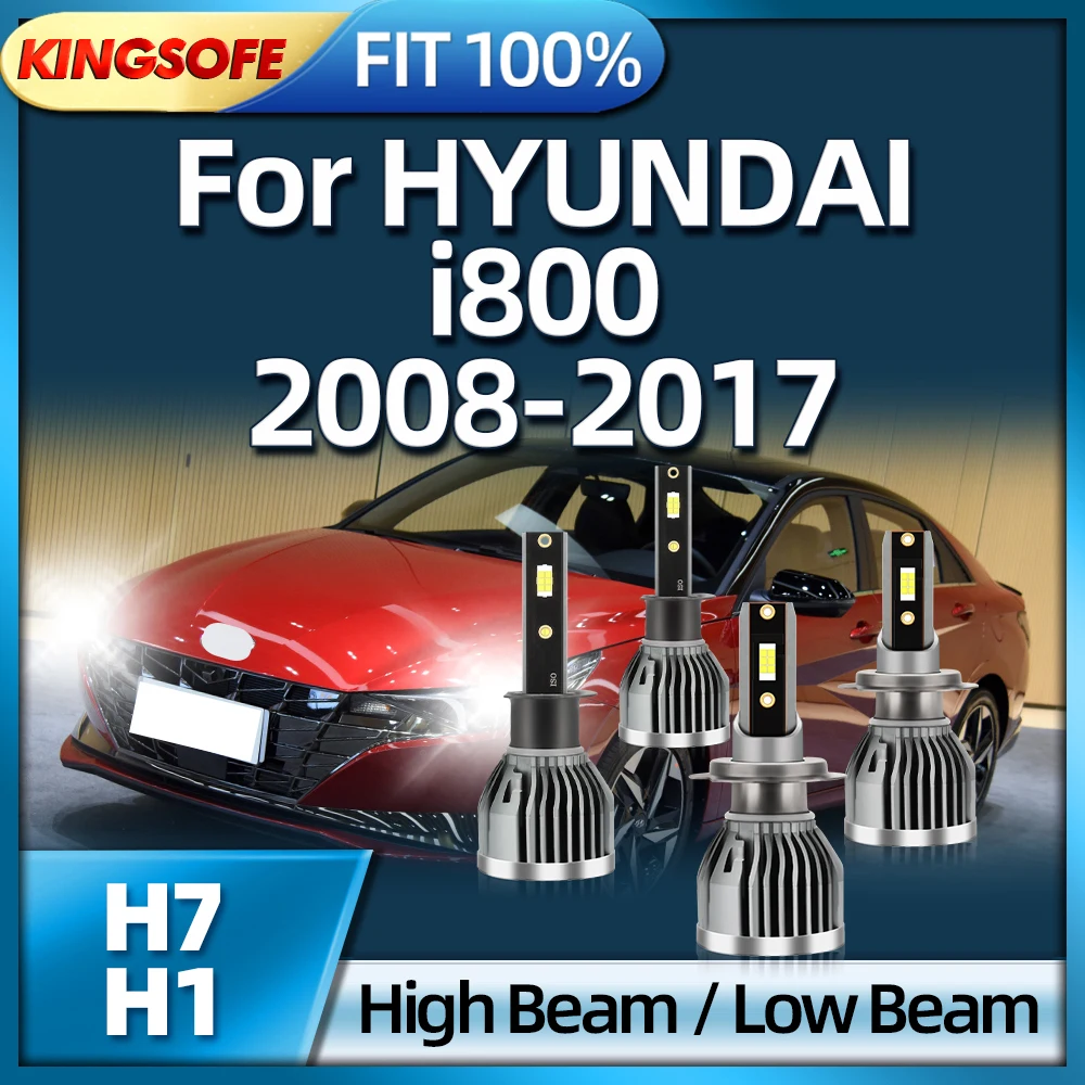 

KINGSOFE Led Car Headlights Bulb 130W High Power H7 H1 Lamp For HYUNDAI i800 2008 2009 2010 2011 2012 2013 2014 2015 2016 2017