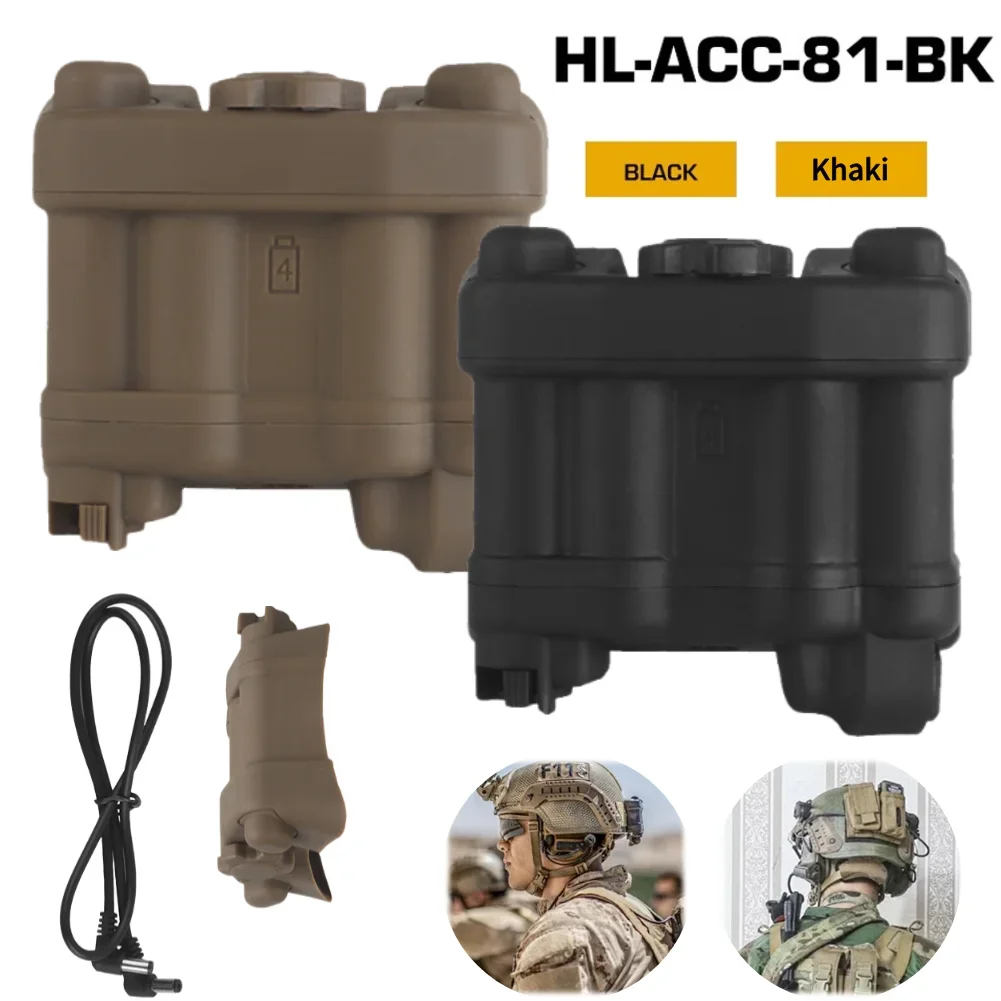 Système de rétention de boîte de batterie, casque réglable, pochette de batterie NVG, support de stockage de batterie réaliste, Pack pour boîtier de batterie AN/PVS31