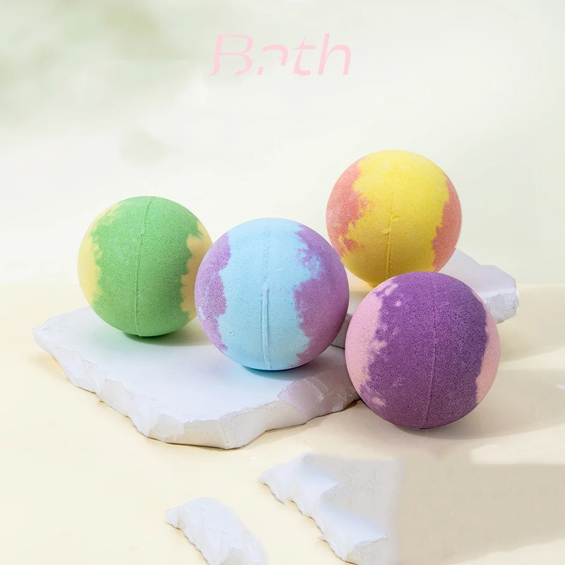 

120g Bath Bubble Balls Exfoliating Nourishing Skin Cleaner Bath Bomb Relaxing Essential Oil Bath Salt Ball Aromatherapy Supplies